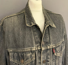 Load image into Gallery viewer, LEVI&#39;S GREY DENIM JEAN JACKET - Mens Size Large L LEVIS 70503 LEVI STRAUSS &amp;Co
