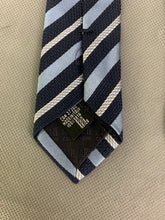 Load image into Gallery viewer, ARMANI COLLEZIONI Mens Blue Striped 100% Silk TIE - Made in Italy
