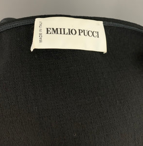 EMILIO PUCCI Black DRESS - Virgin Wool - Size IT 40 - UK 8 - XS