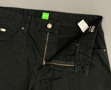 Load image into Gallery viewer, HUGO BOSS MAINE BLACK JEANS - Regular Fit - Mens Size Waist 32&quot; - Leg 28&quot;
