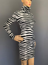 Load image into Gallery viewer, ROBERTO CAVALLI DRESS - ZEBRA PRINT - Size IT 38 - UK 6 - Made in Italy
