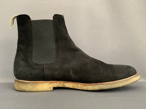 COMMON PROJECTS CHELSEA BOOTS - BLACK SUEDE - Men's Size EU 42 - UK 8