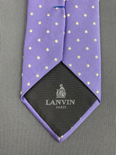 Load image into Gallery viewer, LANVIN Paris Mens Purple 100% Silk TIE - Made in France
