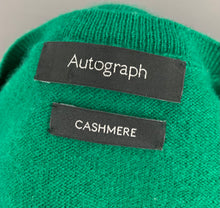 Load image into Gallery viewer, M&amp;S 100% CASHMERE JUMPER - EMERALD GREEN - Women&#39;s Size UK 12 - M Medium
