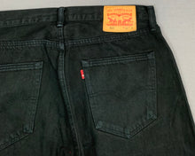 Load image into Gallery viewer, LEVI&#39;S 501 JEANS - Black Denim - Size Waist 34&quot; Leg 36&quot; - LEVIS - LEVI STRAUSS &amp; Co
