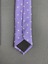 Load image into Gallery viewer, LANVIN Paris Mens Purple 100% Silk TIE - Made in France
