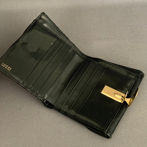 GUCCI Leather Card Holder WALLET with Coin Pouch - Authentic - Made in Italy