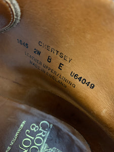 CROCKETT & JONES CHERTSEY BOOTS - Brown Suede - Size UK 8 E - EU 42