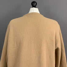 Load image into Gallery viewer, GANT 100% LAMBSWOOL JUMPER - Mens Size L Large - Light Brown Lambs Wool
