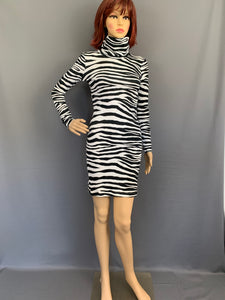 ROBERTO CAVALLI DRESS - ZEBRA PRINT - Size IT 38 - UK 6 - Made in Italy