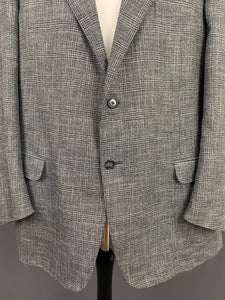 CORNELIANI Grey Checked BLAZER / JACKET Size IT 60 - 50" Chest