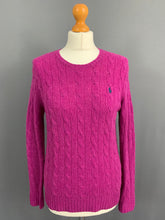 Load image into Gallery viewer, RALPH LAUREN CABLE KNIT JUMPER - CASHMERE BLEND - Women&#39;s Size Small S
