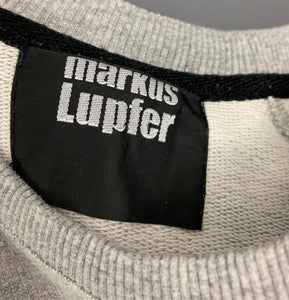MARKUS LUPFER SWEATER JUMPER - Grey - Size Medium M