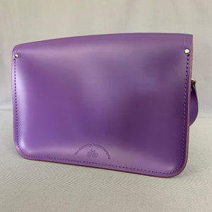 THE CAMBRIDGE SATCHEL COMPANY Purple Leather SHOULDER BAG SATCHEL