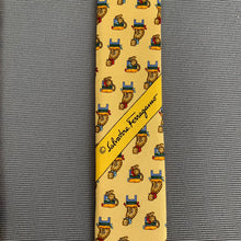 Load image into Gallery viewer, SALVATORE FERRAGAMO TIE - 100% SILK - Cat Themed - Made in Italy
