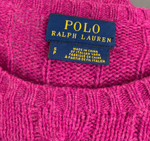 Load image into Gallery viewer, RALPH LAUREN CABLE KNIT JUMPER - CASHMERE BLEND - Women&#39;s Size Small S
