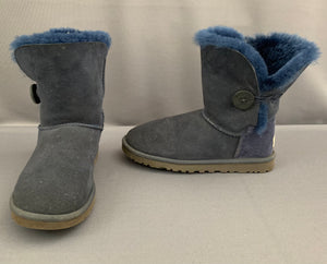 UGG AUSTRALIA BAILEY BUTTON II BOOTS - Blue UGGS - Women's Size UK 4.5 - EU 37 - US 6