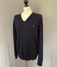 Load image into Gallery viewer, POLO RALPH LAUREN NAVY JUMPER - 100% MERINO WOOL - Size Extra Large XL
