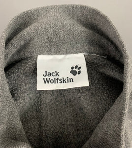 JACK WOLFSKIN GREY FLEECE TOP - Zip Neck - Size XL - Extra Large