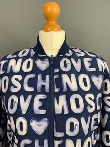 LOVE MOSCHINO Reversible BOMBER JACKET / COAT Size IT 40 - UK 8