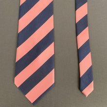 Load image into Gallery viewer, ERMENEGILDO ZEGNA TIE - 100% SILK - Pink &amp; Blue Striped Pattern - FR20509
