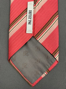 PAL ZILERI Mens Striped 100% Silk TIE - Made in Italy