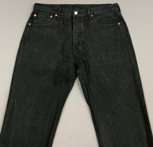 Load image into Gallery viewer, LEVI&#39;S 501 JEANS - Black Denim - Size Waist 34&quot; Leg 36&quot; - LEVIS - LEVI STRAUSS &amp; Co
