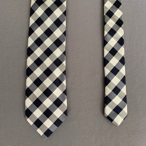 AQUASCUTUM CHECK PATTERN TIE - 100% SILK - Made in Italy