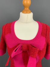 Load image into Gallery viewer, SONIA RYKIEL Merino Wool Blend Bow Detail JUMPER Size XS Extra Small - UK 8
