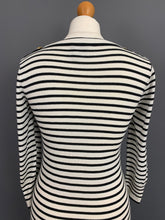 Load image into Gallery viewer, ARMANI STRIPED BUTTON SHOULDER DRESS - Women&#39;s Size Medium M
