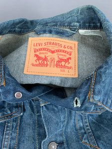 LEVI STRAUSS &Co Mens Blue LEVI'S DENIM JACKET Size LARGE L LEVIS
