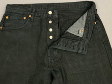 Load image into Gallery viewer, LEVI&#39;S 501 JEANS - Black Denim - Size Waist 34&quot; Leg 36&quot; - LEVIS - LEVI STRAUSS &amp; Co
