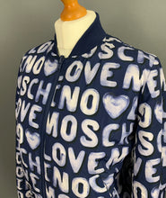 Load image into Gallery viewer, LOVE MOSCHINO Reversible BOMBER JACKET / COAT Size IT 40 - UK 8
