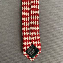 Load image into Gallery viewer, CORNELIANI 100% SILK TIE - Red Diamond Pattern - Made in Italy
