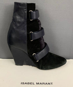 ISABEL MARANT WEDGE BOOTS - OVER PONY - Size EU  / UK