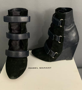 ISABEL MARANT WEDGE BOOTS - OVER PONY - Size EU  / UK