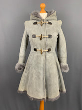 Load image into Gallery viewer, PRADA GREY SHEEPSKIN COAT - Women&#39;s Size UK 8 - IT 40
