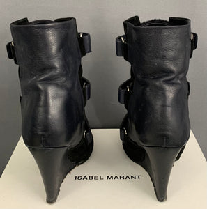 ISABEL MARANT WEDGE BOOTS - OVER PONY - Size EU  / UK