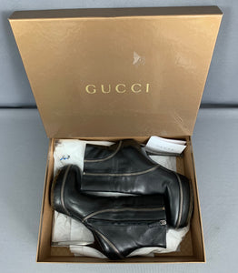 GUCCI High Heel BOOTS - NAPPA MOOREA - Size EU 39 / UK 6