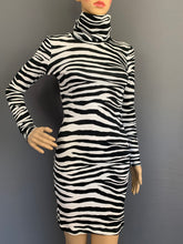 Load image into Gallery viewer, ROBERTO CAVALLI DRESS - ZEBRA PRINT - Size IT 38 - UK 6 - Made in Italy
