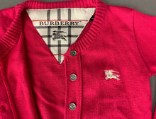Load image into Gallery viewer, BURBERRY Pink CARDIGAN - Size Age 1YR / 12 Months / 12M
