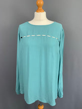 Load image into Gallery viewer, AIRFIELD TURQUOISE BLOUSE / TOP - Women&#39;s Size DE 42 - UK 14 - IT 46
