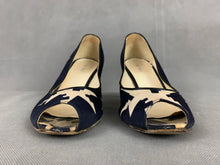 Load image into Gallery viewer, MIU MIU Blue Peep Toe Court Shoe Heels Size 38 - UK 5
