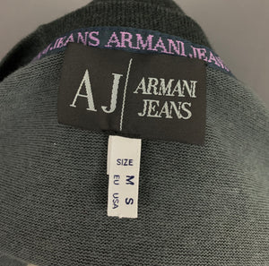 ARMANI JEANS GREY CARDIGAN - 100% Cotton - Mens Size Medium M