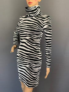 ROBERTO CAVALLI DRESS - ZEBRA PRINT - Size IT 38 - UK 6 - Made in Italy