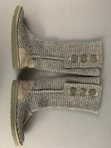 UGG AUSTRALIA Grey CARDY BOOTS - Size EU 39 - UK 6.5 - US 8  UGGS