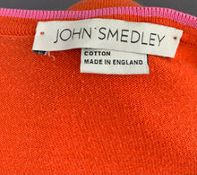 Load image into Gallery viewer, JOHN SMEDLEY CARDIGAN - 100% Sea Island Cotton - Women&#39;s Size XL Extra Large
