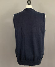 Load image into Gallery viewer, GANT NAVY BLUE SLEEVELESS JUMPER - 100% Cotton - Mens Size L Large
