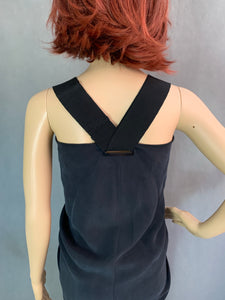 ROKSANDA ILINCIC for WHISTLES Ladies Black 100% Silk DRESS - Size UK 6