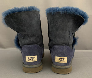 UGG AUSTRALIA BAILEY BUTTON II BOOTS - Blue UGGS - Women's Size UK 4.5 - EU 37 - US 6